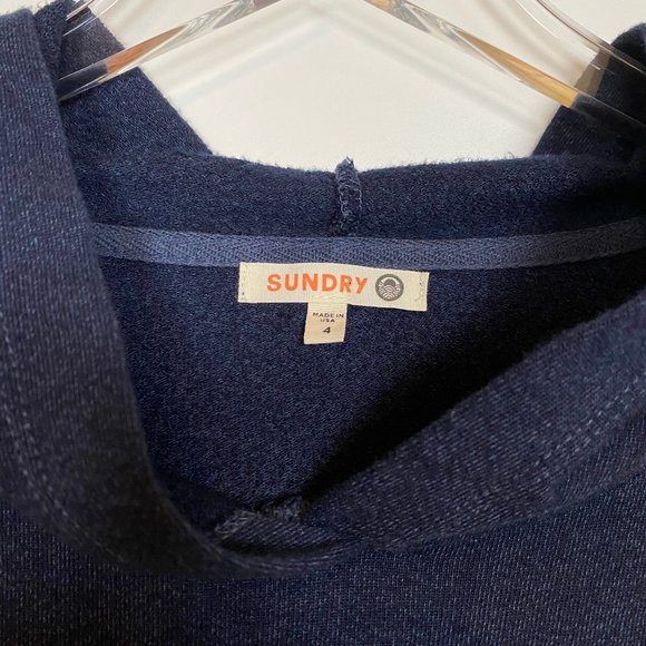 Sundry Star Graphic Hoodie Navy Medium X-Large - Picture 4 of 4